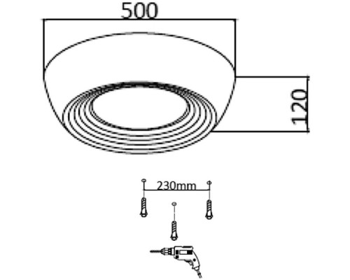 Потолочный светильник Cronus 7716/54L Sonex