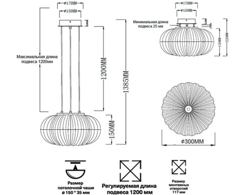 Подвесной светильник Angelo 7720/24L Sonex
