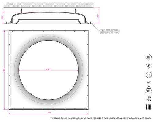 Точечный светильник ATLAS SN 450 Stellanova