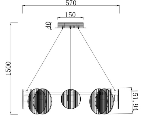 Подвесной светильник Relux 4008/02/08P Stilfort