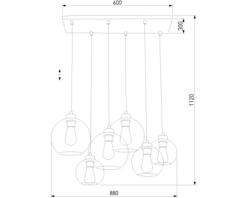 Подвесной светильник Cubus 2833 Cubus TK Lighting