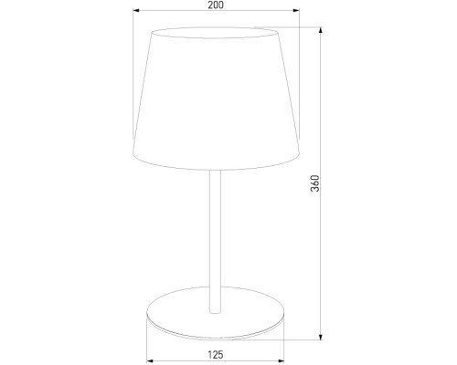 Интерьерная настольная лампа Maja 2936 Maja Black TK Lighting