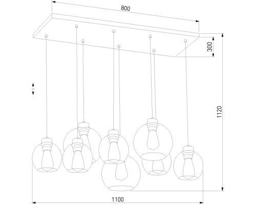 Подвесной светильник Cubus 4113 Cubus TK Lighting