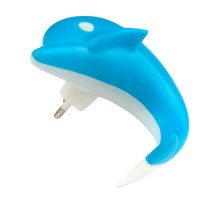 Ночник  DTL-301-Дельфин/Blue/4LED/0,5W Uniel