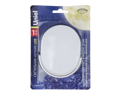 Ночник  DTL-316 Овал/White/Sensor Uniel