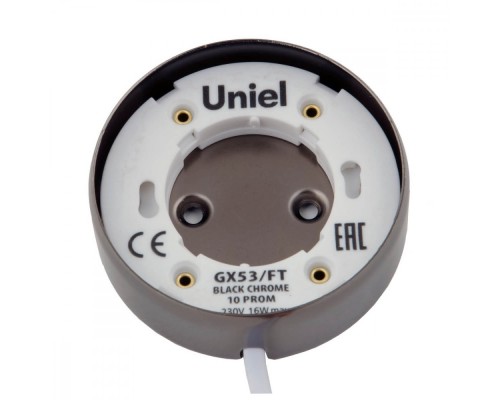 Точечный светильник  GX53/FT BLACK CHROME 10 PROM Uniel