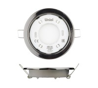 Точечный светильник  GX53/H2 BLACK CHROME 10 PROM Uniel
