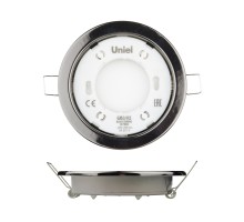 Точечный светильник  GX53/H2 BLACK CHROME 10 PROM Uniel