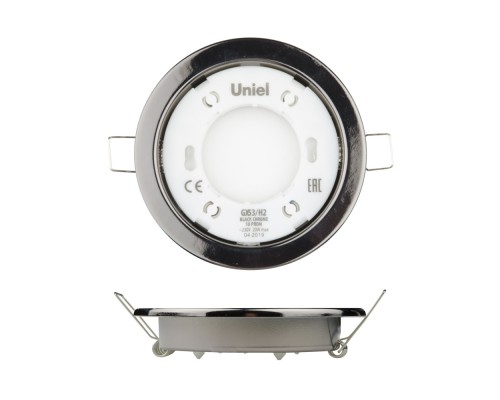 Точечный светильник  GX53/H2 BLACK CHROME 10 PROM Uniel