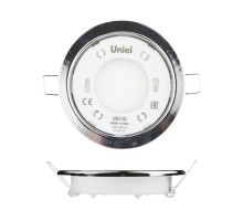 Точечный светильник  GX53/H2 CHROME 10 PROM Uniel