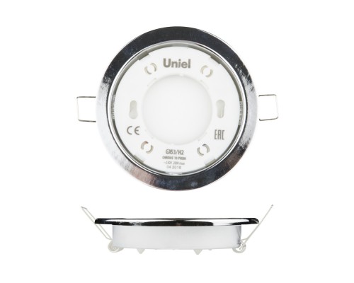 Точечный светильник  GX53/H2 CHROME 10 PROM Uniel