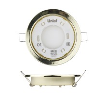 Точечный светильник  GX53/H2 GOLD 10 PROM Uniel