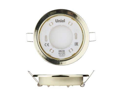 Точечный светильник  GX53/H2 GOLD 10 PROM Uniel