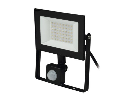 Прожектор уличный  ULF-F62-50W/6500K SENSOR IP54 200-240В BLACK Uniel