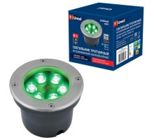Встраиваемый светильник уличный  ULU-B11A-6W/GREEN IP67 GREY Uniel