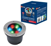 Встраиваемый светильник уличный  ULU-B11A-6W/RGB IP67 GREY Uniel