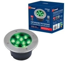 Встраиваемый светильник уличный  ULU-B12A-9W/GREEN IP67 GREY Uniel