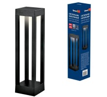 Наземный светильник  ULU-T06A-10W/3000K IP65 BLACK Uniel