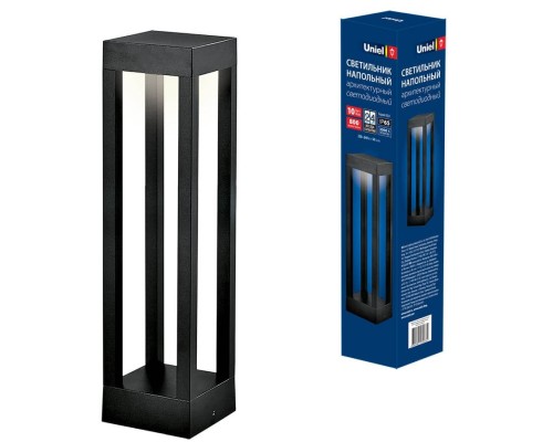 Наземный светильник  ULU-T06A-10W/3000K IP65 BLACK Uniel