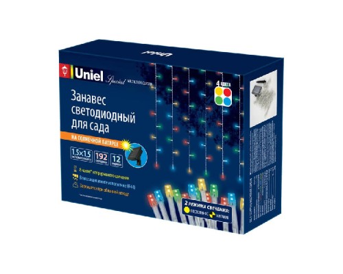 Грунтовый светильник  USL-S-132/PT1515 MULTICOLOR CURTAIN Uniel