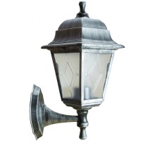 Настенный фонарь уличный  UUL-A01S 60W/E27 IP44 BLACK SILVER Uniel