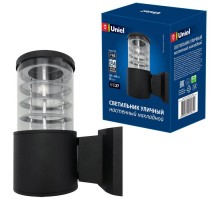 Настенный фонарь уличный  UUL-S11A 60W/E27 IP65 BLACK Uniel