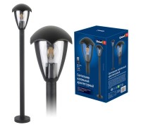 Наземный фонарь  UUL-T80A 60W/E27 IP54 BLACK Uniel