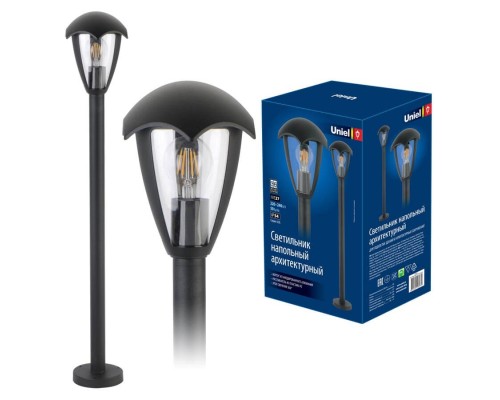 Наземный фонарь  UUL-T80A 60W/E27 IP54 BLACK Uniel