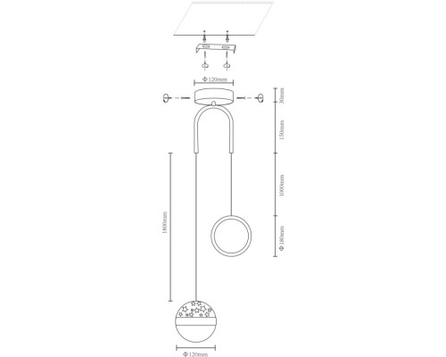 Подвесной светильник  431-106-02 Velante