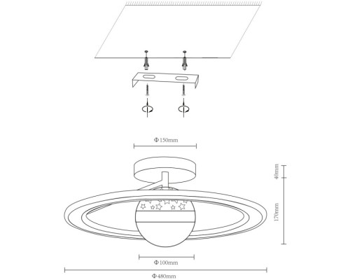 Потолочная люстра  431-307-02 Velante
