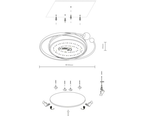 Потолочный светильник  435-307-03 Velante