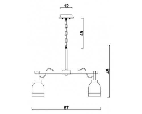 Подвесная люстра Calma VL2122L06 Vele Luce