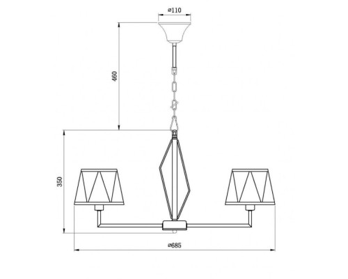 Подвесная люстра Si VL2191L06 Vele Luce