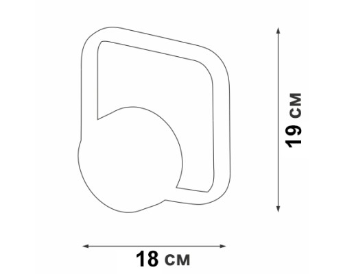 Настенный светильник  V04612-03/1A Vitaluce