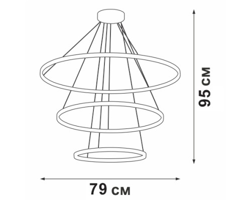Подвесной светильник  V04614-13/3S Vitaluce