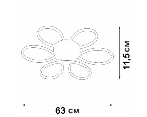Потолочная люстра  V04618-13/6PL Vitaluce