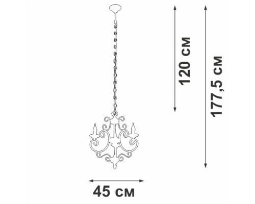 Подвесная люстра  V1094-0/3 Vitaluce