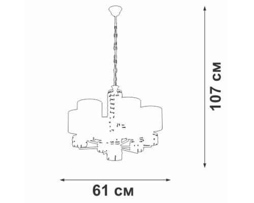 Подвесная люстра  V1855-0/6 Vitaluce