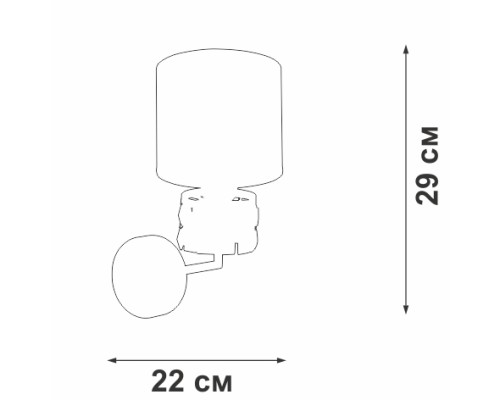 Бра  V1855-1/1A Vitaluce