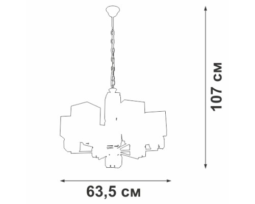 Подвесная люстра  V1856-0/6 Vitaluce