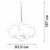 Подвесная люстра  V1856-0/6 Vitaluce