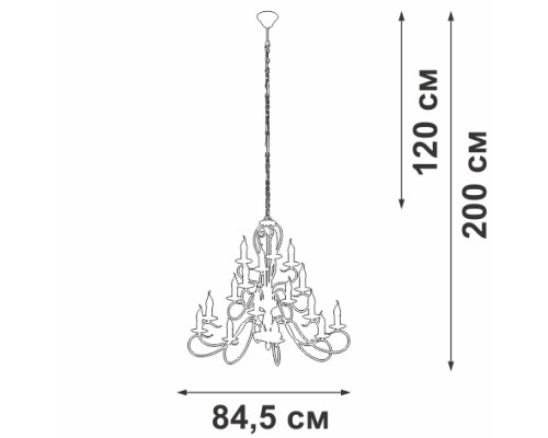 Подвесная люстра  V1859-1/16 Vitaluce