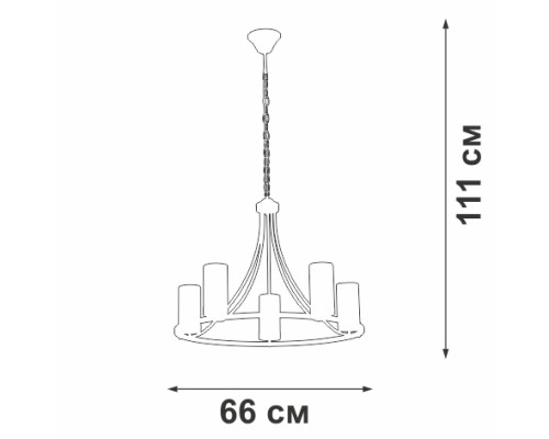 Подвесная люстра  V1861-1/5 Vitaluce