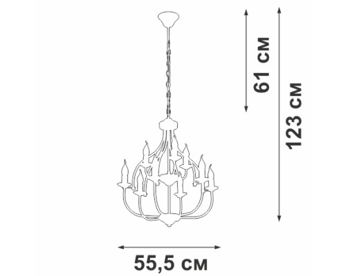 Подвесная люстра  V1863-8/9 Vitaluce