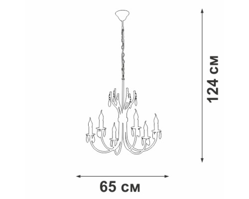 Подвесная люстра  V1864-8/6 Vitaluce