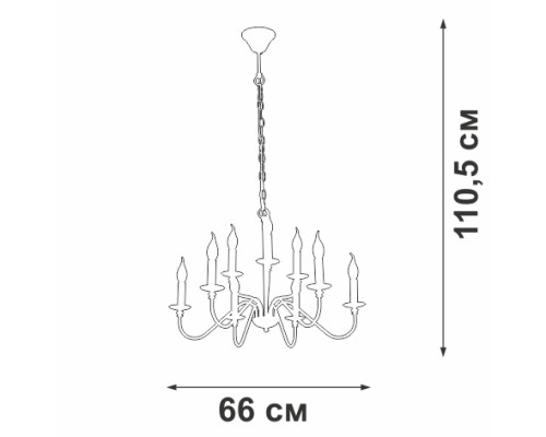 Подвесная люстра  V1865-1/9 Vitaluce