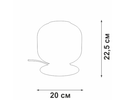 Интерьерная настольная лампа  V2887-8/1L Vitaluce
