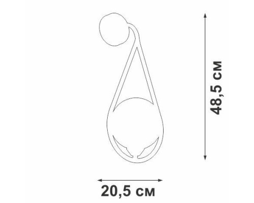Бра V2933 V2933-1/1A Vitaluce