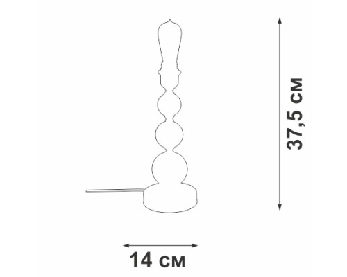 Интерьерная настольная лампа  V2939-0/1L Vitaluce