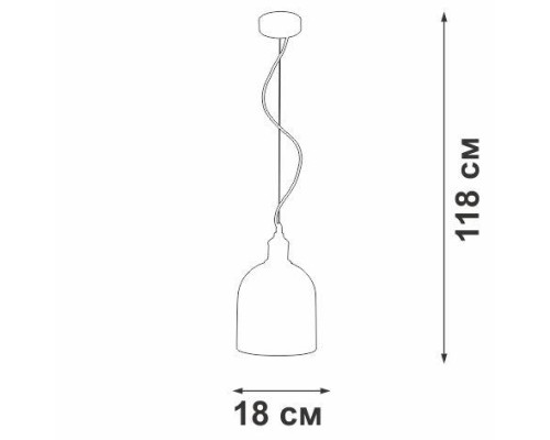 Подвесной светильник V2950 V2950-1/1S Vitaluce